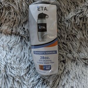 ETA Alkalizing Portable Water Filter - Black and Silver